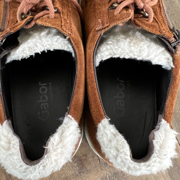 Gabor low top suede trainers - Picture 3 of 9